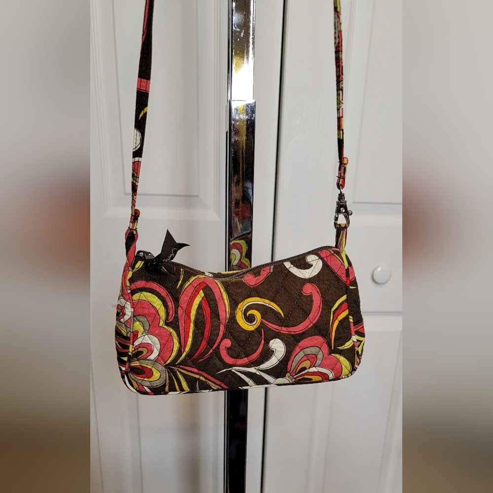 #581-Vera Bradley-Floral Patterned Mini Convertible Strap Bag - Picture 8 of 16